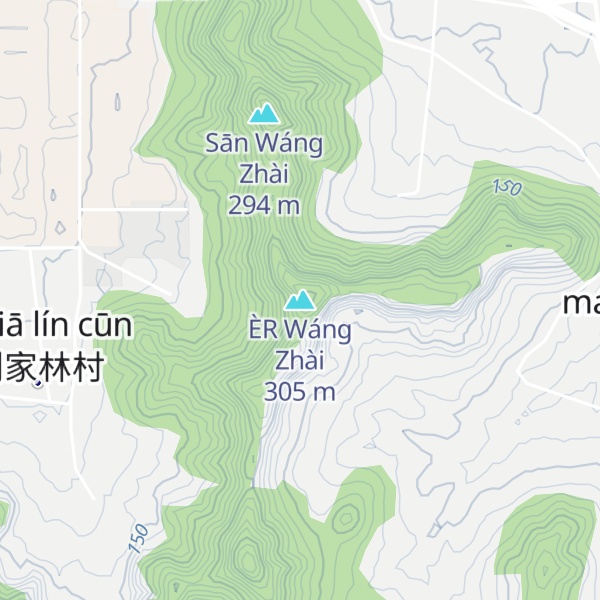 Map of ÈR Wáng Zhài