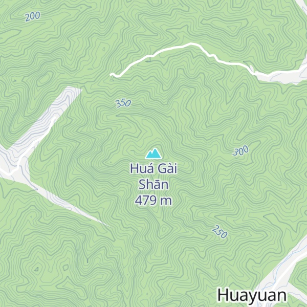 Map of Huá Gài Shān