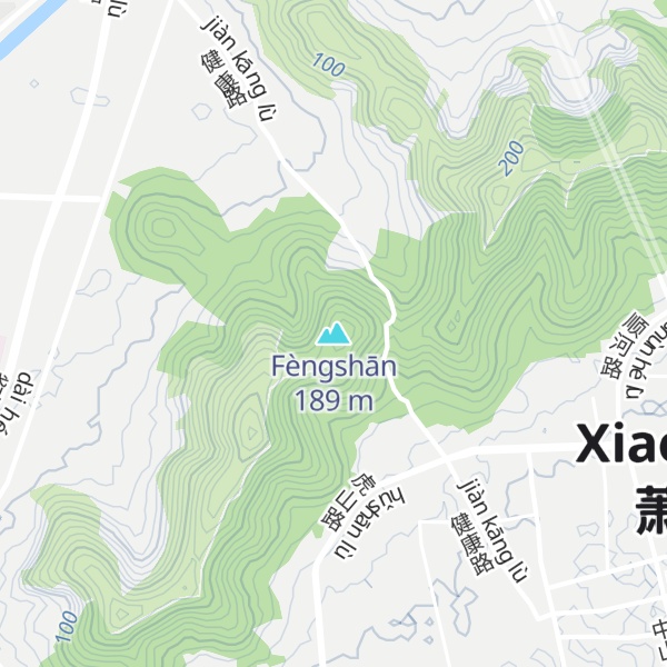 Map of Fèngshān
