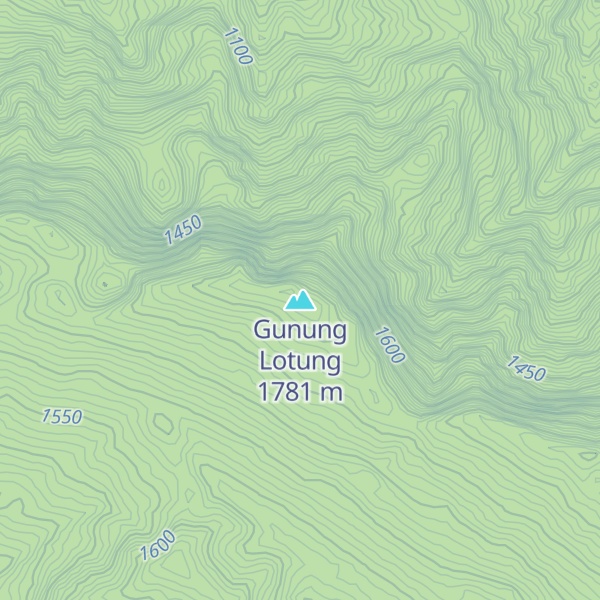 Map of Gunung Lotung