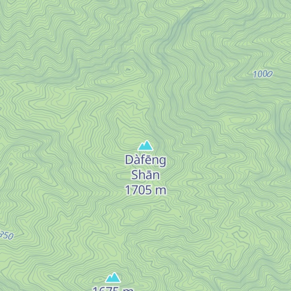 Map of Dàfēng Shān