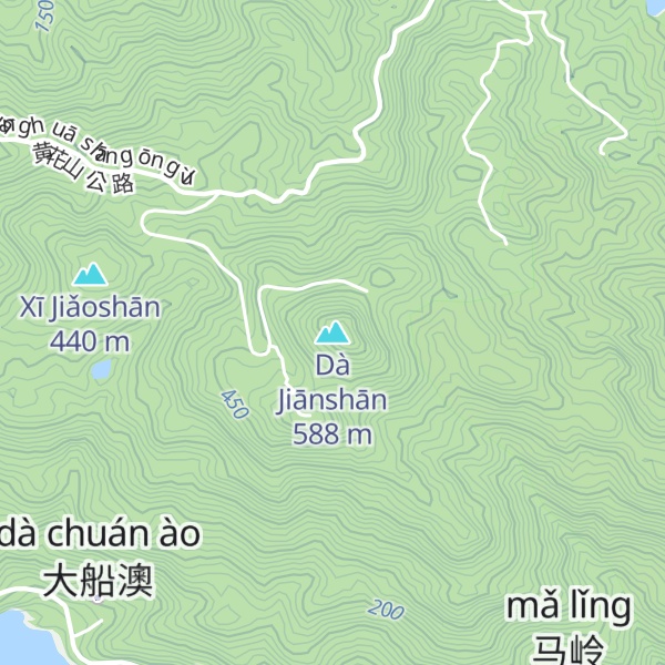 Map of Dà Jiānshān