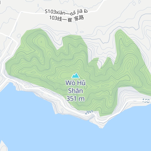 Map of Wò Hǔ Shān