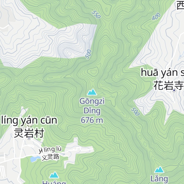Map of Gōngzì Dǐng
