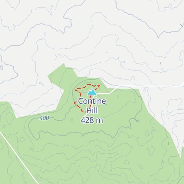 Map of Contine Hill