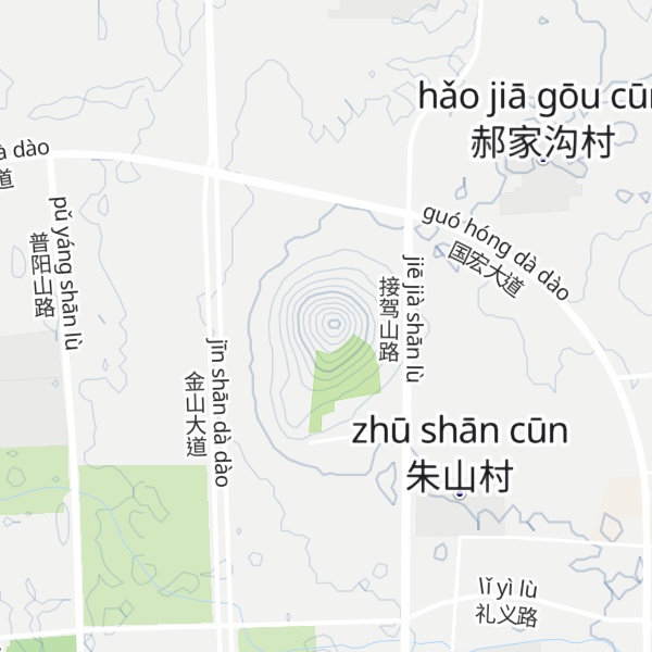 Map of Zhūshān