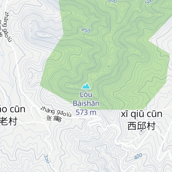 Map of Lóu Báishān