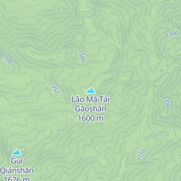 Map of Lǎo Mā Tài Gāoshān