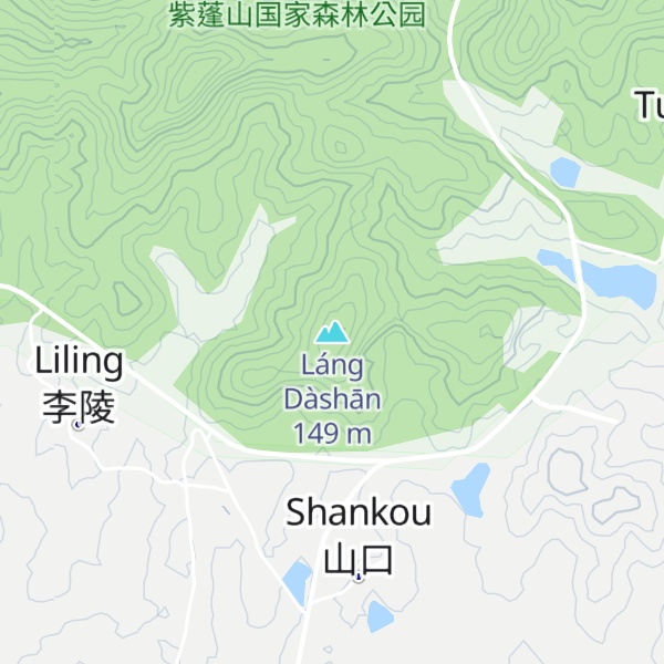 Map of Láng Dàshān