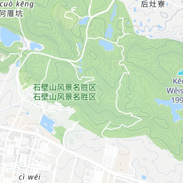 Map of Shíbì Shān