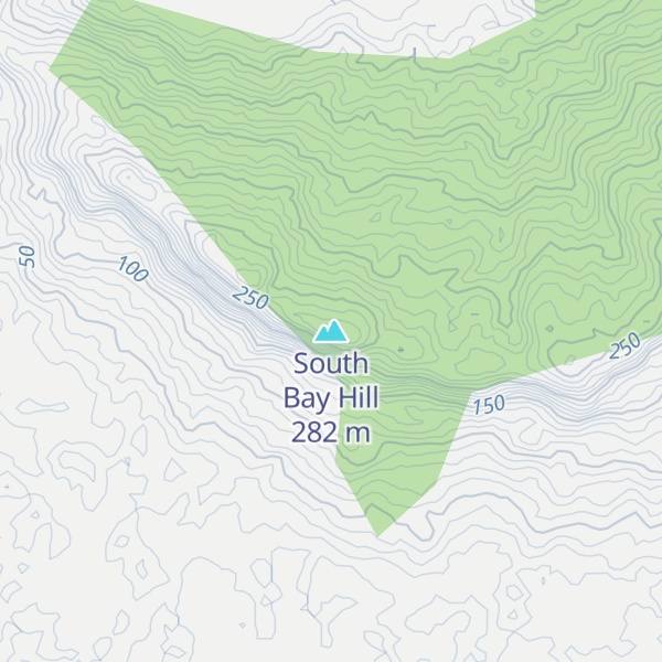 Map of South Bay Hill