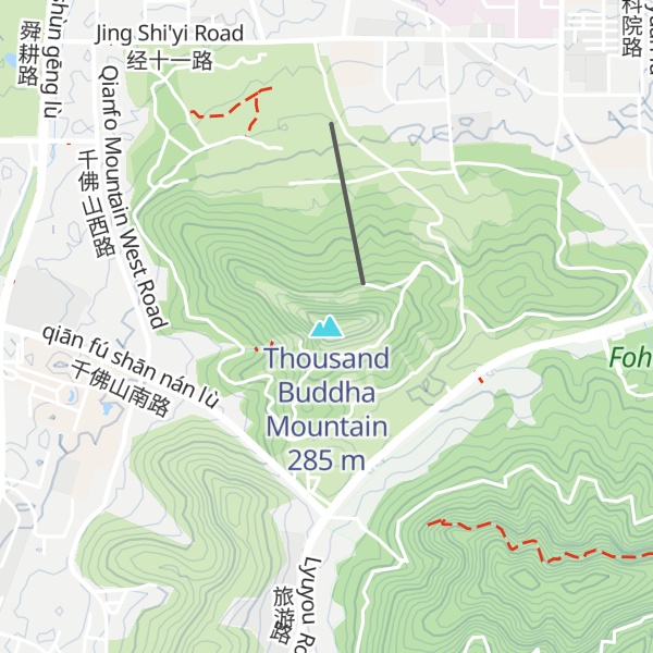 Map of Thousand Buddha Mountain