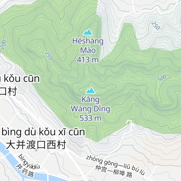 Map of Kāng Wáng Dǐng