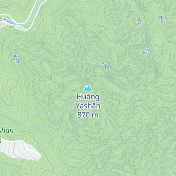 Map of Huáng Yáshān