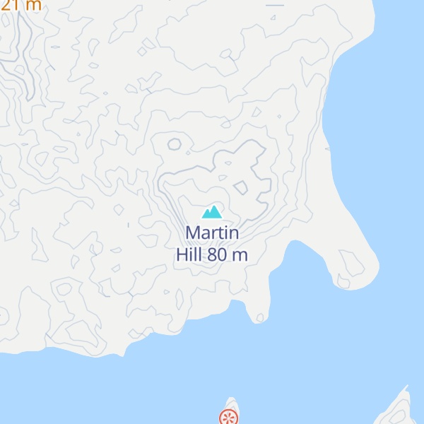 Map of Martin Hill
