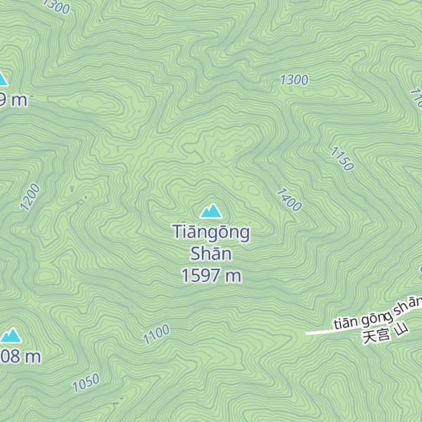 Map of Tiāngōng Shān