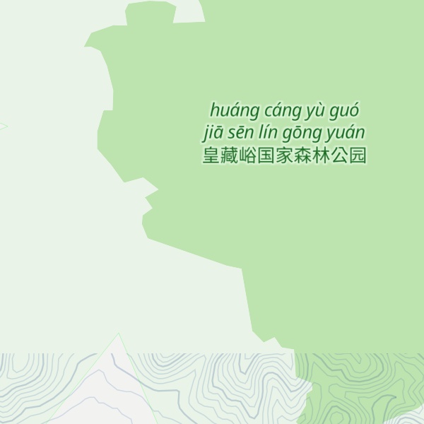 Map of Dading Shan