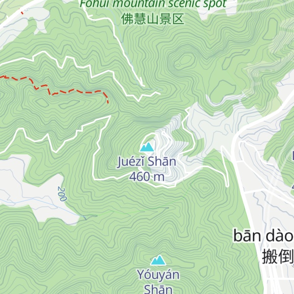 Map of Juézǐ Shān