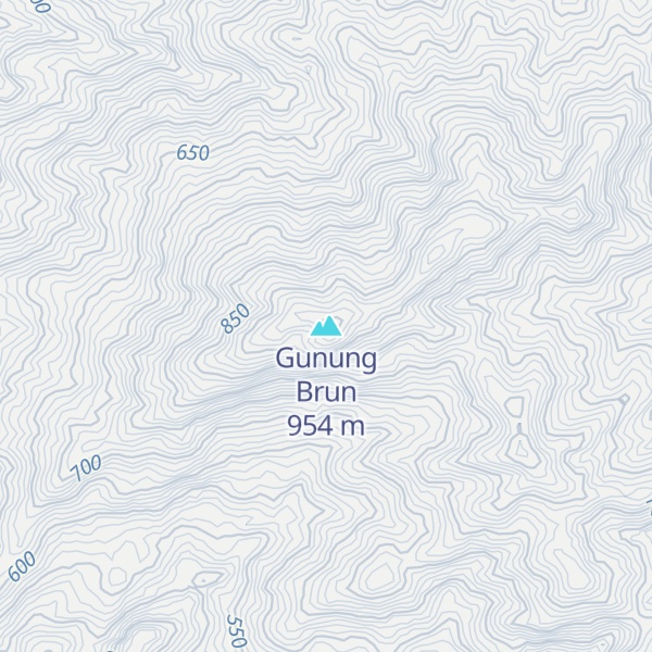 Map of Gunung Brun