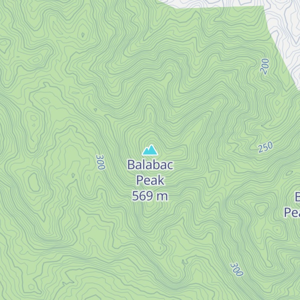 Map of Balabac Peak