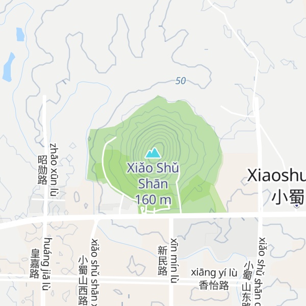 Map of Xiǎo Shǔ Shān