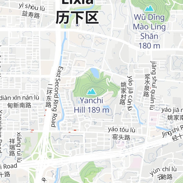 Map of Yanchi Hill