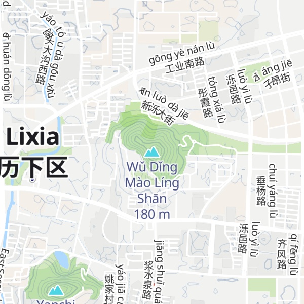 Map of Wǔ Dǐng Mào Líng Shān