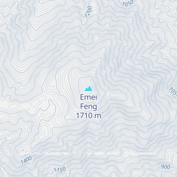 Map of Emei Feng