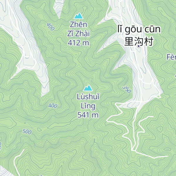 Map of Lùshuǐ Lǐng