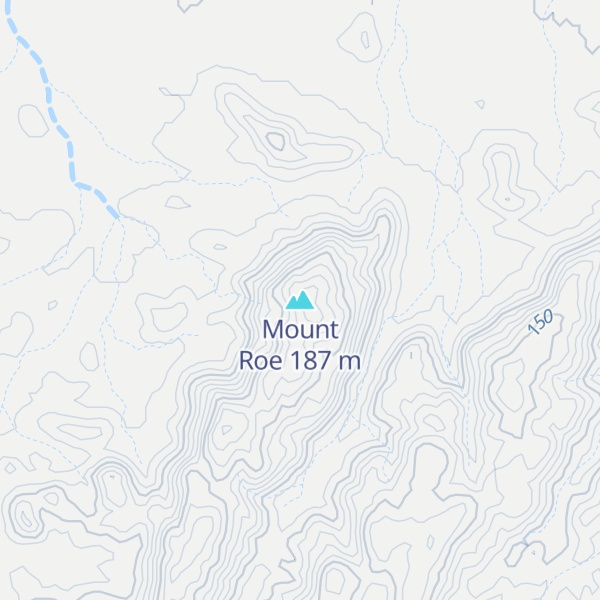 Map of Mount Roe