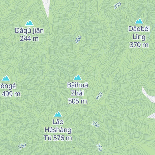Map of Bǎihuā Zhài