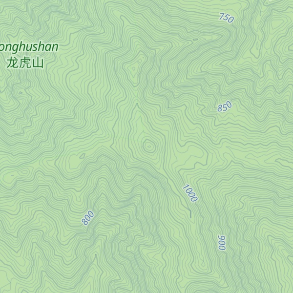 Map of Tiantai Shan