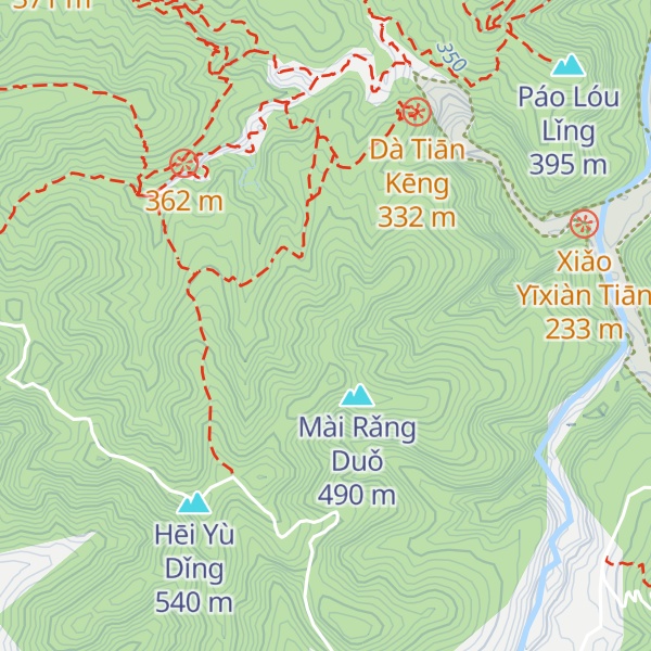 Map of Yǔ Dēngshān