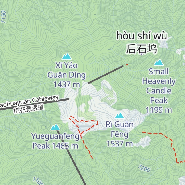 Map of Zhàngrén Fēng