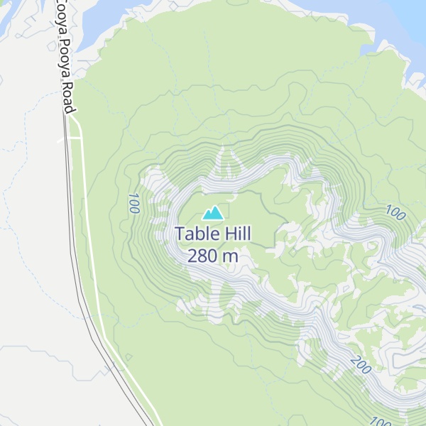 Map of Table Hill