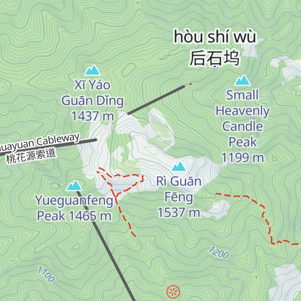 Map of Yùhuáng Dǐng