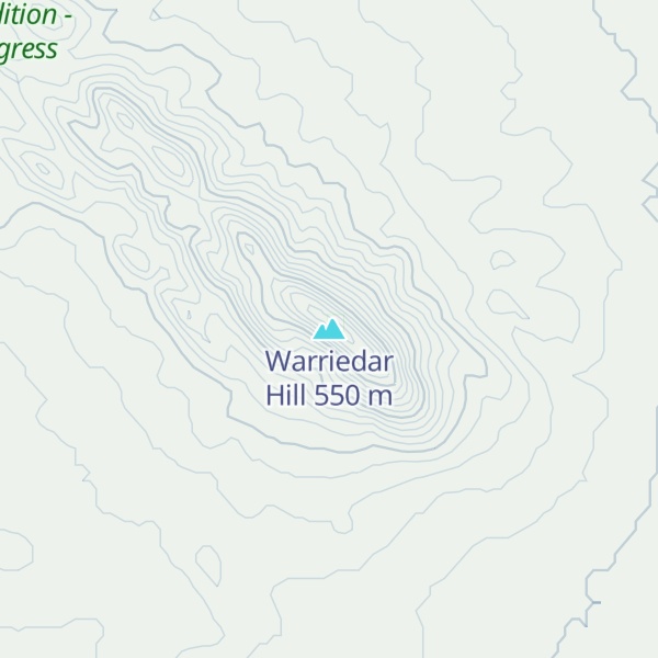 Map of Warriedar Hill