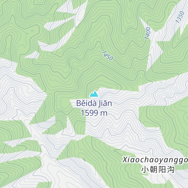 Map of Běidà Jiān