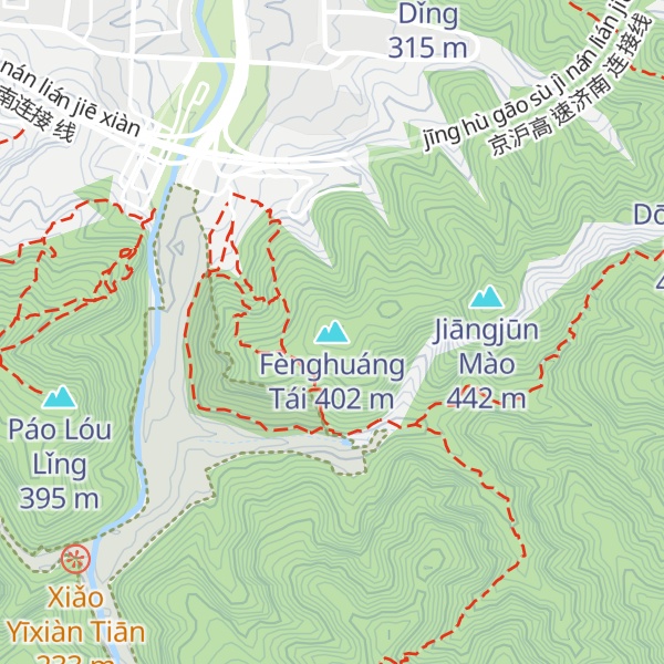 Map of Fènghuáng Tái