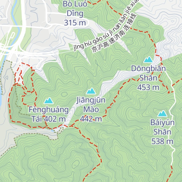 Map of Jiāngjūn Mào