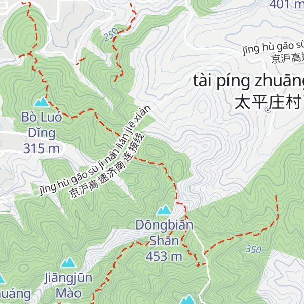 Map of Biǎn Shíshān