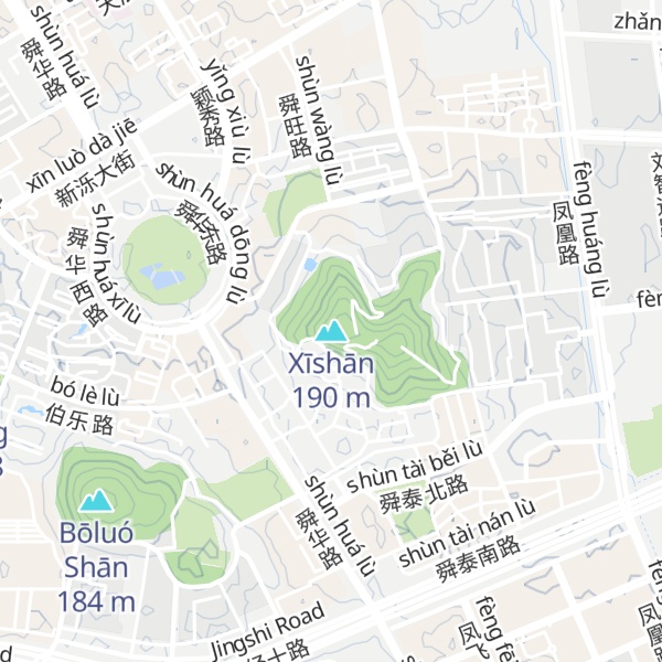 Map of Xīshān