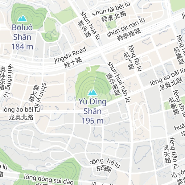 Map of Yù Dǐng Shān