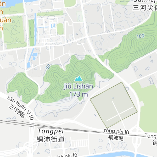 Map of Jiǔ Lǐshān