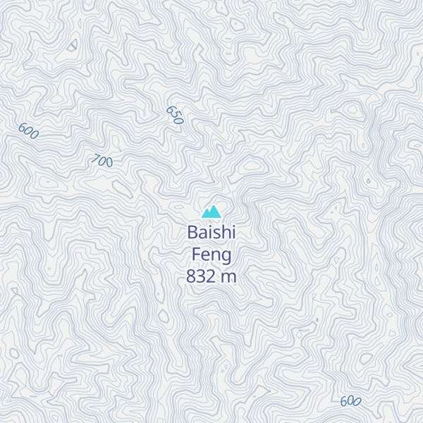 Map of Baishi Feng
