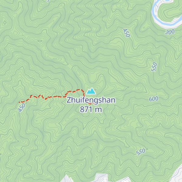 Map of Zhuifengshan