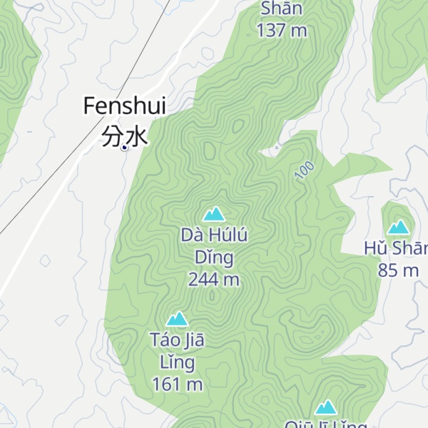 Map of Dà Húlú Dǐng