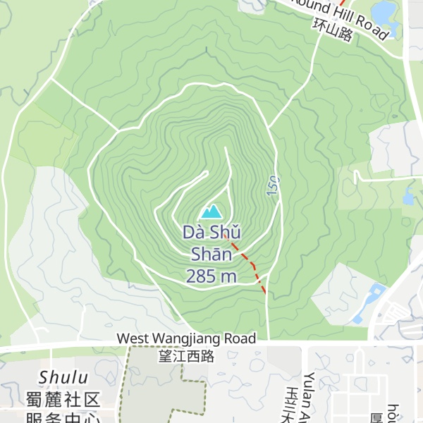 Map of Dà Shǔ Shān