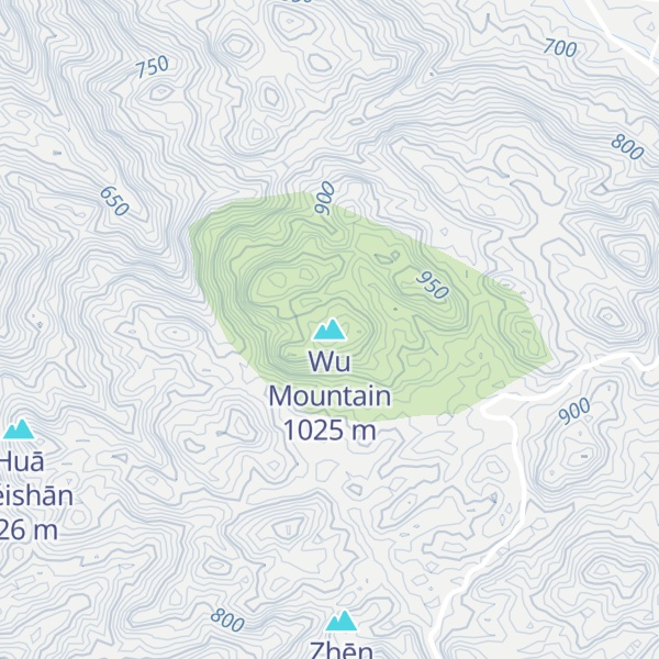 Map of Wu Mountain