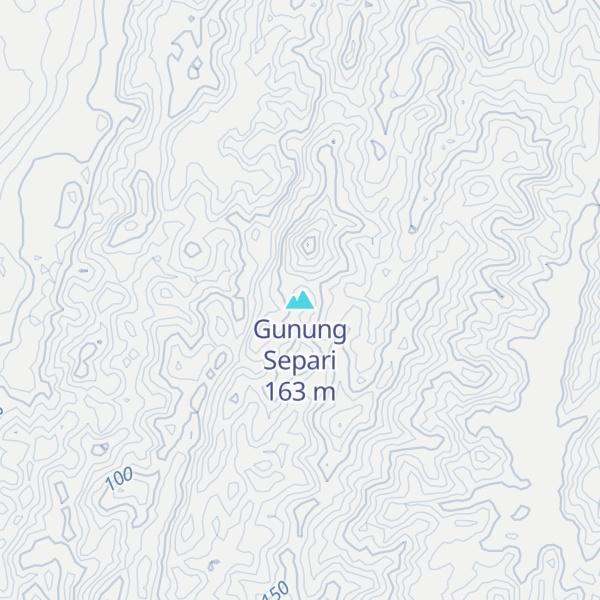 Map of Gunung Separi